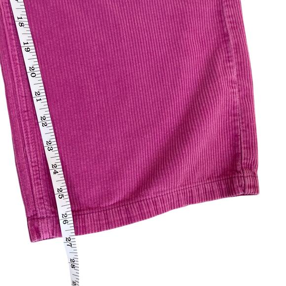 BDG Urban Outfitters Sz 28 High & Wide Corduroy Pants in Pink ‘Berry’ Retro Y2K - Picture 14 of 16